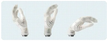 AxonWrist 손목 부품을 더한 미켈란젤로 전자의수의 손목 움직임